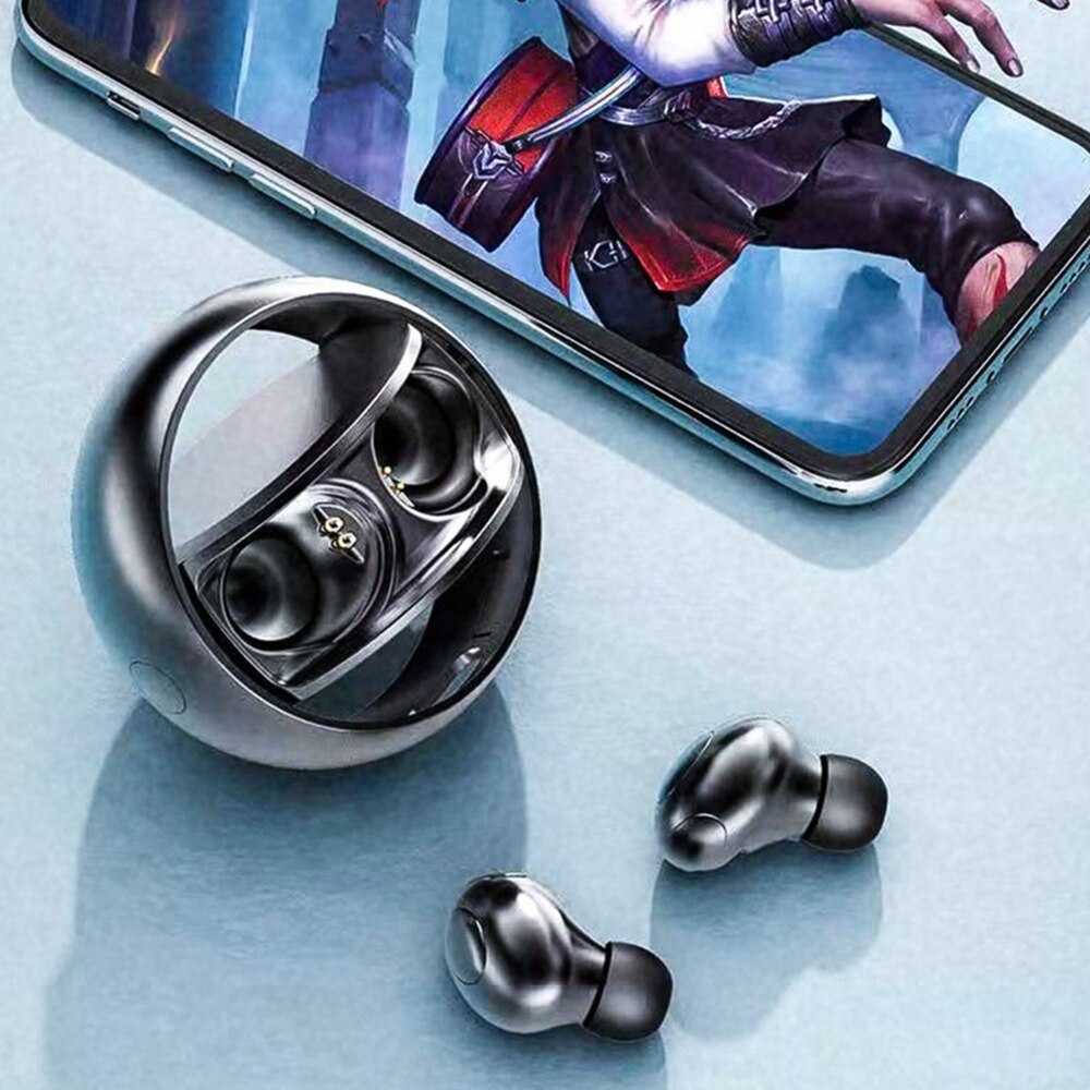 H8 Stereo Sports Wireless Bluetooth Headset TWS 5.0 Binaural Mini In-Ear Rotating Headset