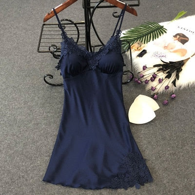 Women's Sexy Lingerie Silk Nightgown Summer Dress Lace Night Dress Sle ADAS CLASSY FASHION Women's Sexy Lingerie Silk Nightgown Summer Dress Lace Night Dress Sle ADAS CLASSY FASHION