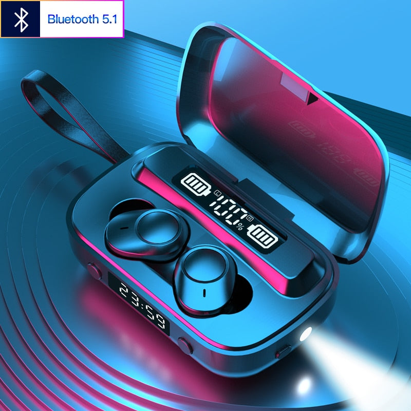 Oringinal Bluetooth Earbuds TWS Headset Wireless Earphone Touch Control HiFI HD Stereo Earbuds Digital display for sport